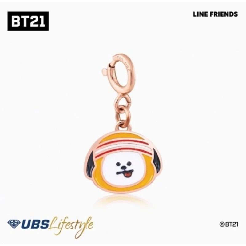 Pendant Chimmy Park Jimin Bt21 Bts Original Gold Emas Kadar 17k 750 Ubs Lifestyle