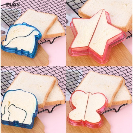 Cetakan Roti Tawar Bentuk Animal Star Love Lucu Bagus Sandwich Cutter Bread Mold / Cetakan Kue Kering