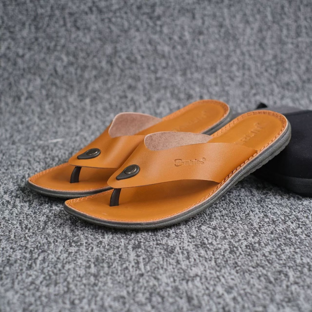 SANDAL JEPIT PRIA DEWASA SANTAI PRIA MINING BARLIN KULIT ASLI ORIGINAL CASUAL 100% PRIA KERJA KANTOR NYAMAN || SANDAL JEPIT PRIA INDIAN TERBARU LEBARAN 2022