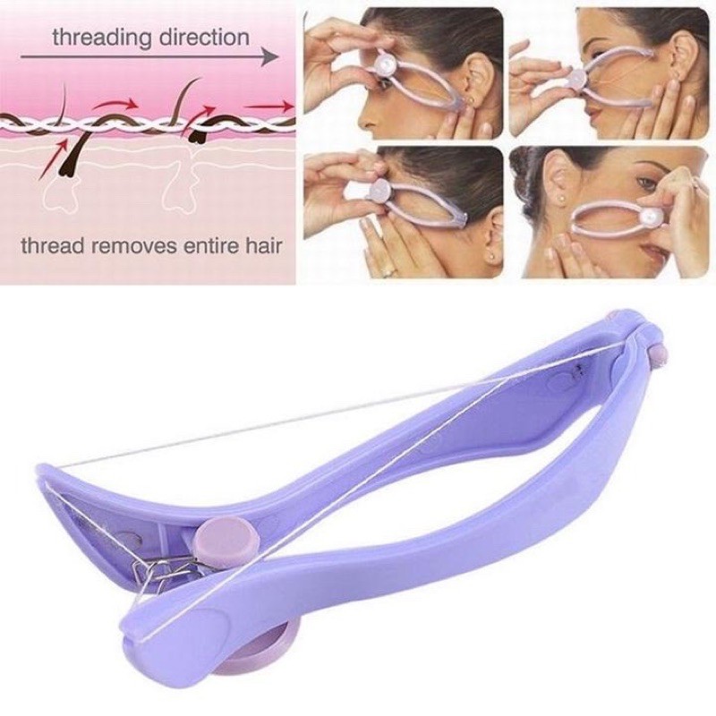 sildne facial hair threading and removal system