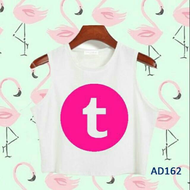 Croptank putih Ad 162