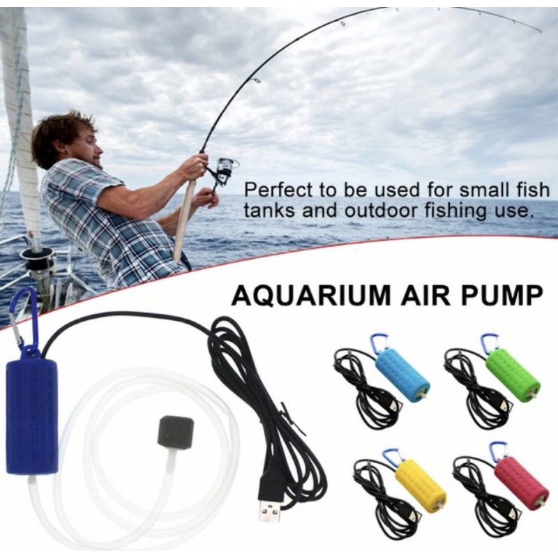 AERATOR ACDC AC DC AIRPUMP AERATOR USB AERATOR DC POMPA UDARA AQUARIUM PORTABLE PANCING SUPER SILENT