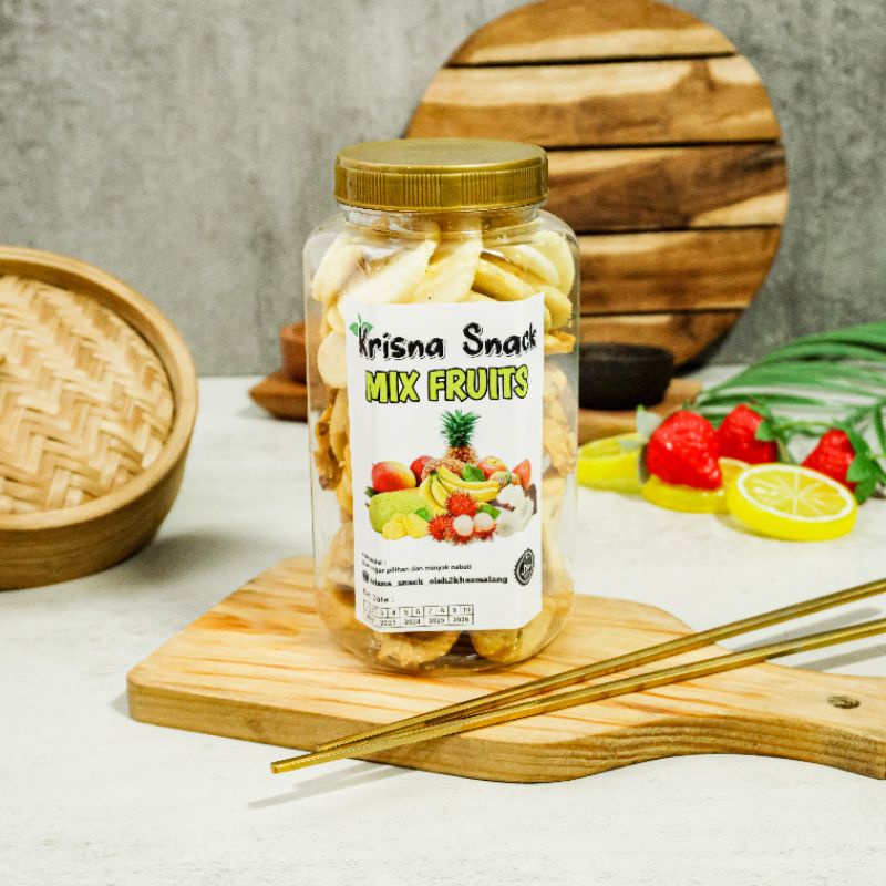 MIX FRUITS TOPLES 700ml (RAMBUTAN BINJAI, APEL MALANG,NANGKA,NANAS MADU,SALAK PONDOH,PISANG AMBON)