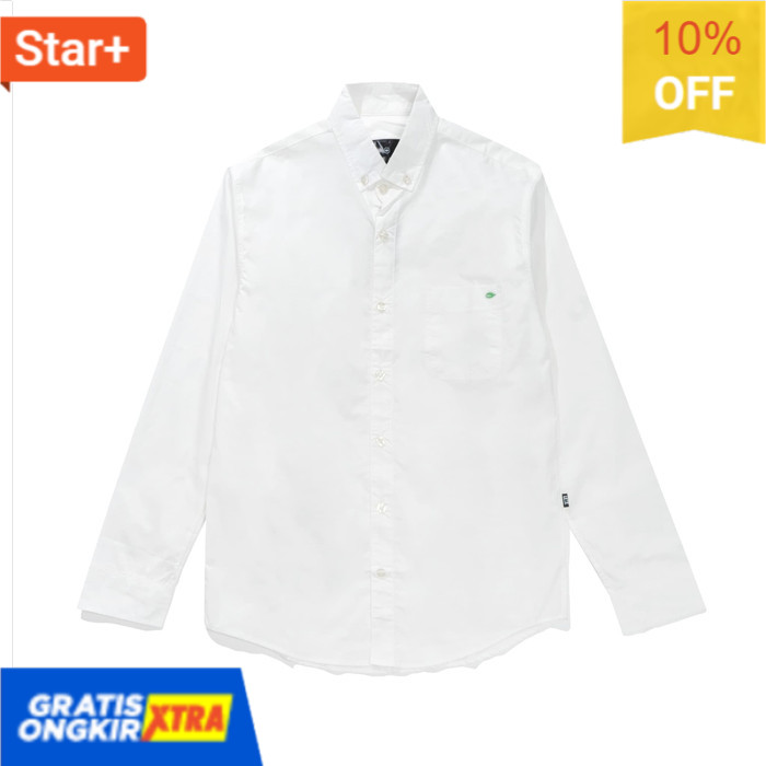 

S LEAF BASIC WHITE LONGHIRT Promo DISKON