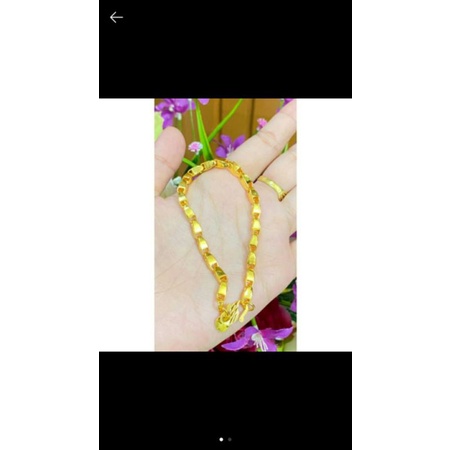 gelang emas asli kadar 8k