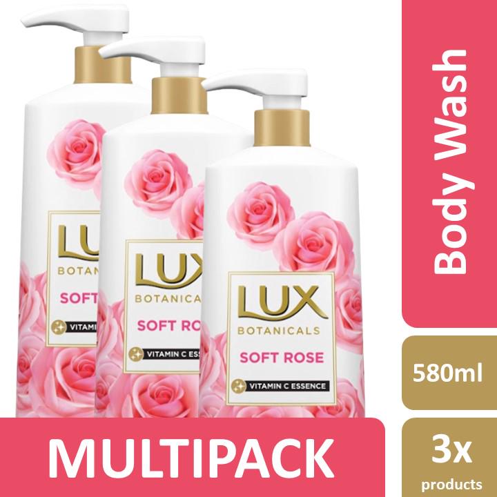 Lux Soft Rose Sabun Cair Pump 580ml Multi Pack