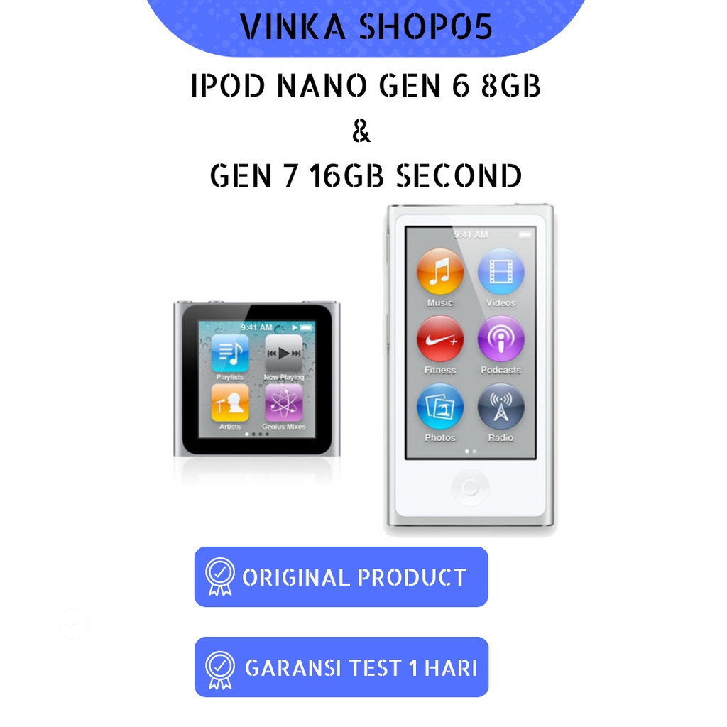 IPOD NANO GEN 6 - GEN 7 SECOND