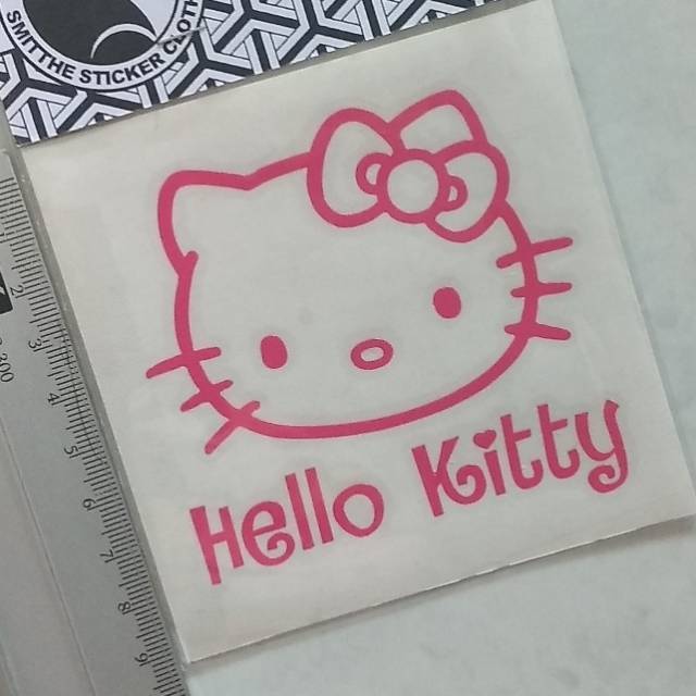 Stiker Hello Kitty v.1 Cutting Sticker 8 cm untuk motor/mobil/kaca, dll