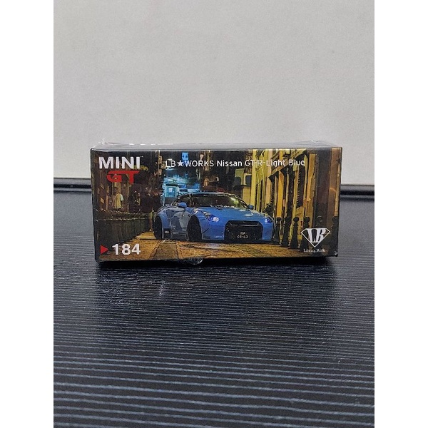 Mini GT 184 Nissan GTR LB Works Light Blue Macau Exclusive Collection Garage Special