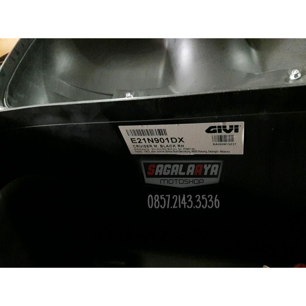 JUAL MURAH Side Box motor Givi E21 hitam doff TERMURAH