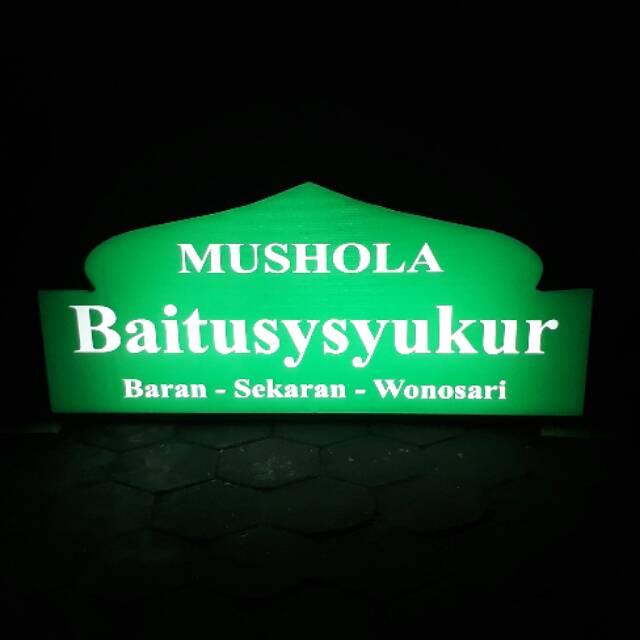 Neonbox Berbentuk Kubah Untuk Masjid Maupun Mushola Lampu Neon Tl Philips Bahan Backlite Shopee Indonesia