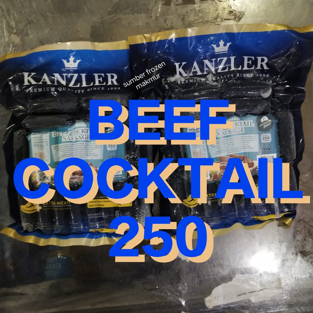 

beef cocktail sausage kanzler 250 sumber frozen makmur