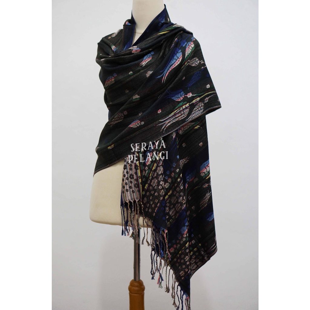 Pashmina Cashmere Motif Bunga 08 | Kembang/Bunga Tulip | Selendang | Scarf | Syal | Shawl | Pasmina | Souvenir | Hadiah | Gift | Aksesoris Fashion | Grosir | Import Quality