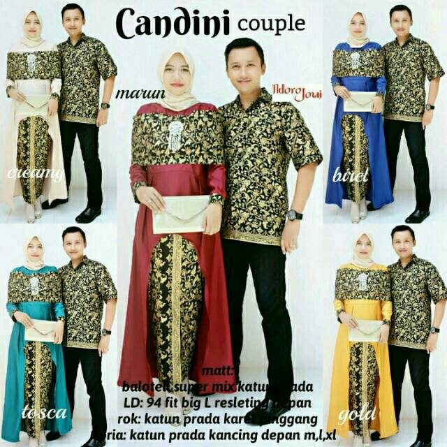 Batik Couple Candini Maroon