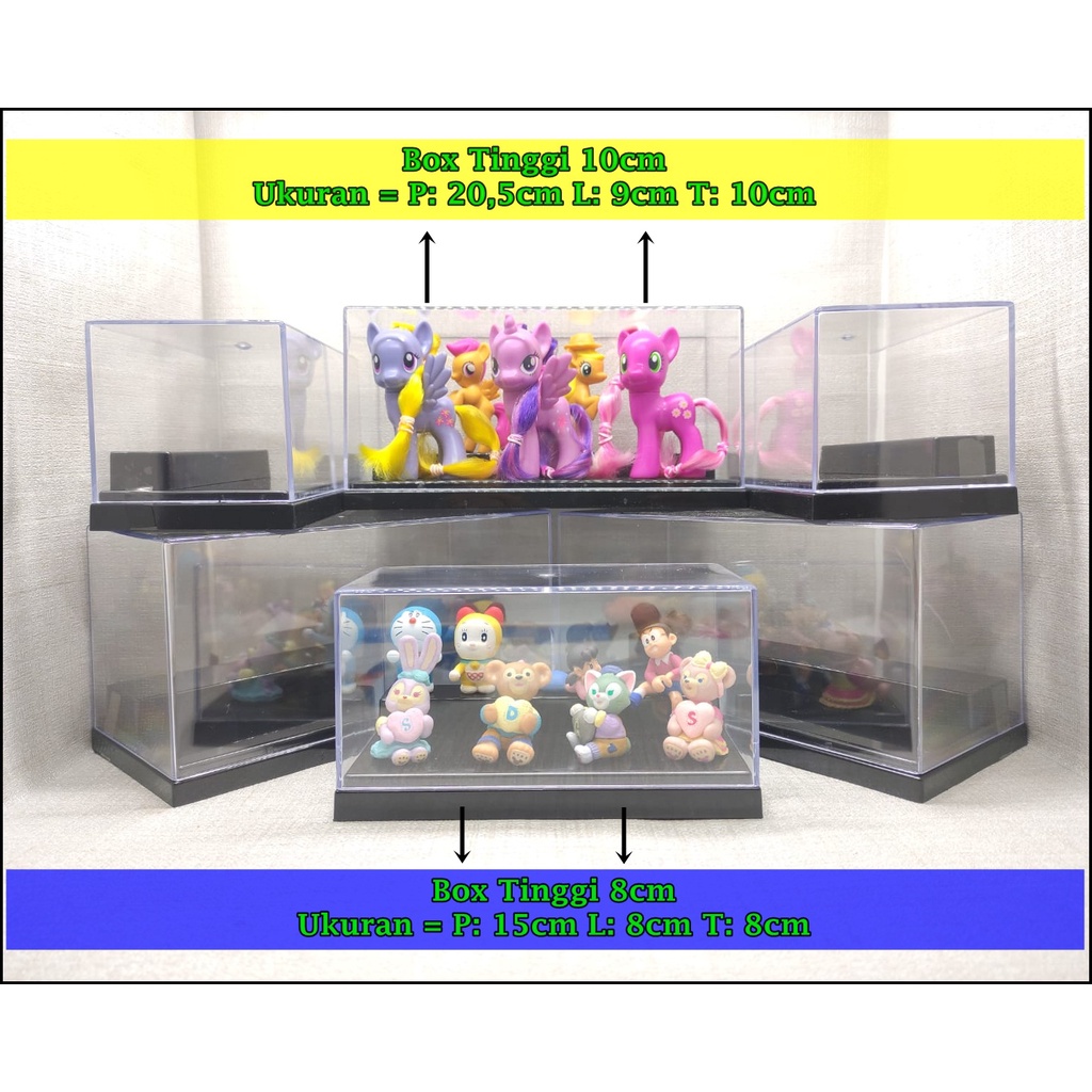 Box Mika Akrilik - Kotak Display Pajangan Mini Figure Termurah