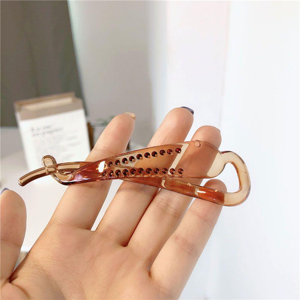 SUYO Klip Rambut Fashion Tahan Lama Styling Fleksibel Ponytail Holder Non Slip French