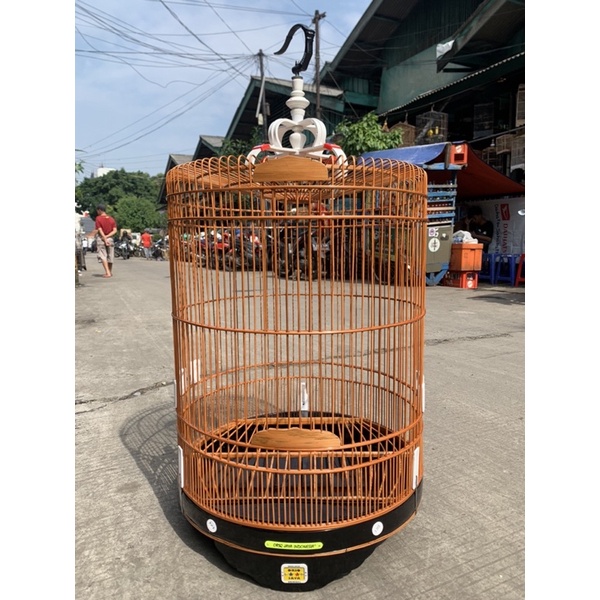 SANGKAR KANDANG MURAI ORIQ JAYA KLASIK COKLAT (tersedia 4 ukuran)