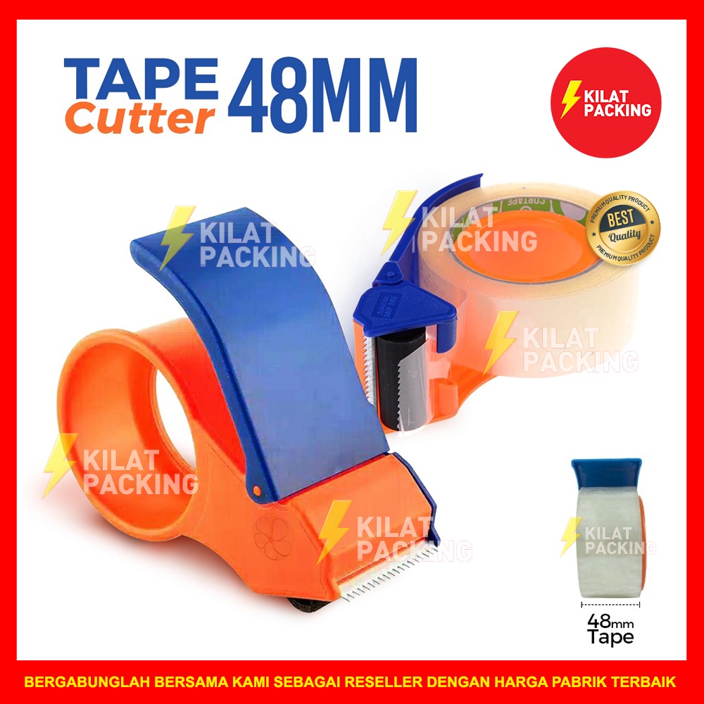 

Tape Cutter 2 Inch / Tape Dispenser Alat Pemotong Lakban Besar / Tape Dispenser TANPA Gagang Satuan