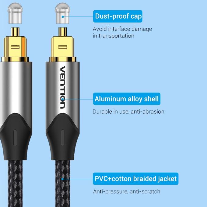 Vention Kabel Audio Digital Optical Toslink Audio Optik