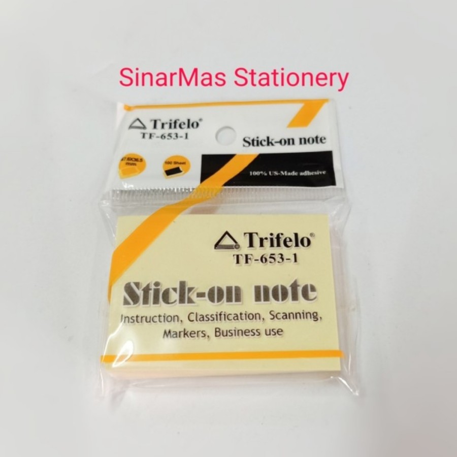 

Stick On Note Trifelo TF 653 - 1 | Stick Note Kecil | Kertas Memo Kecil