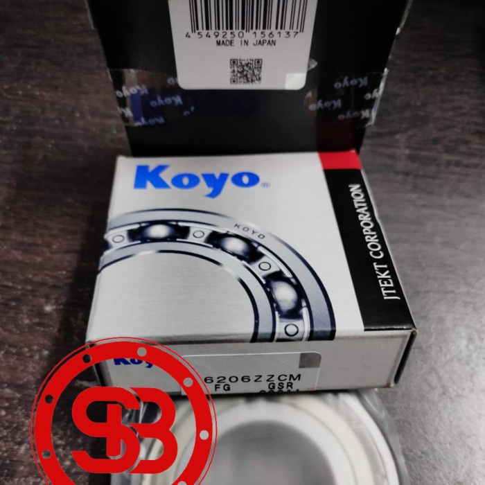 Bearing 6206 ZZ / 6206 ZZ C3 KOYO JAPAN ORIGINAL