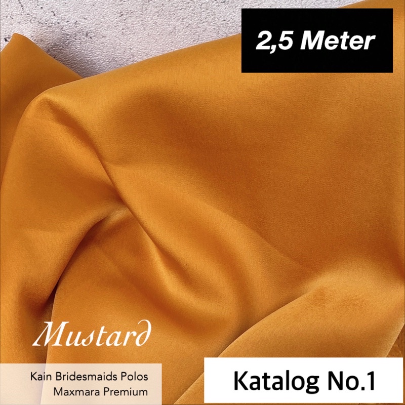 Bridesmaids Kain Polos Maxmara2,5 Meter. Katalog No.1 . Kain Maxmara Premium