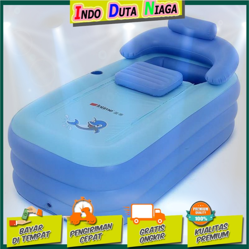 Intime Spa Bathtub Portable 160 x 84 x 64 cm dengan Pompa - YT-038B