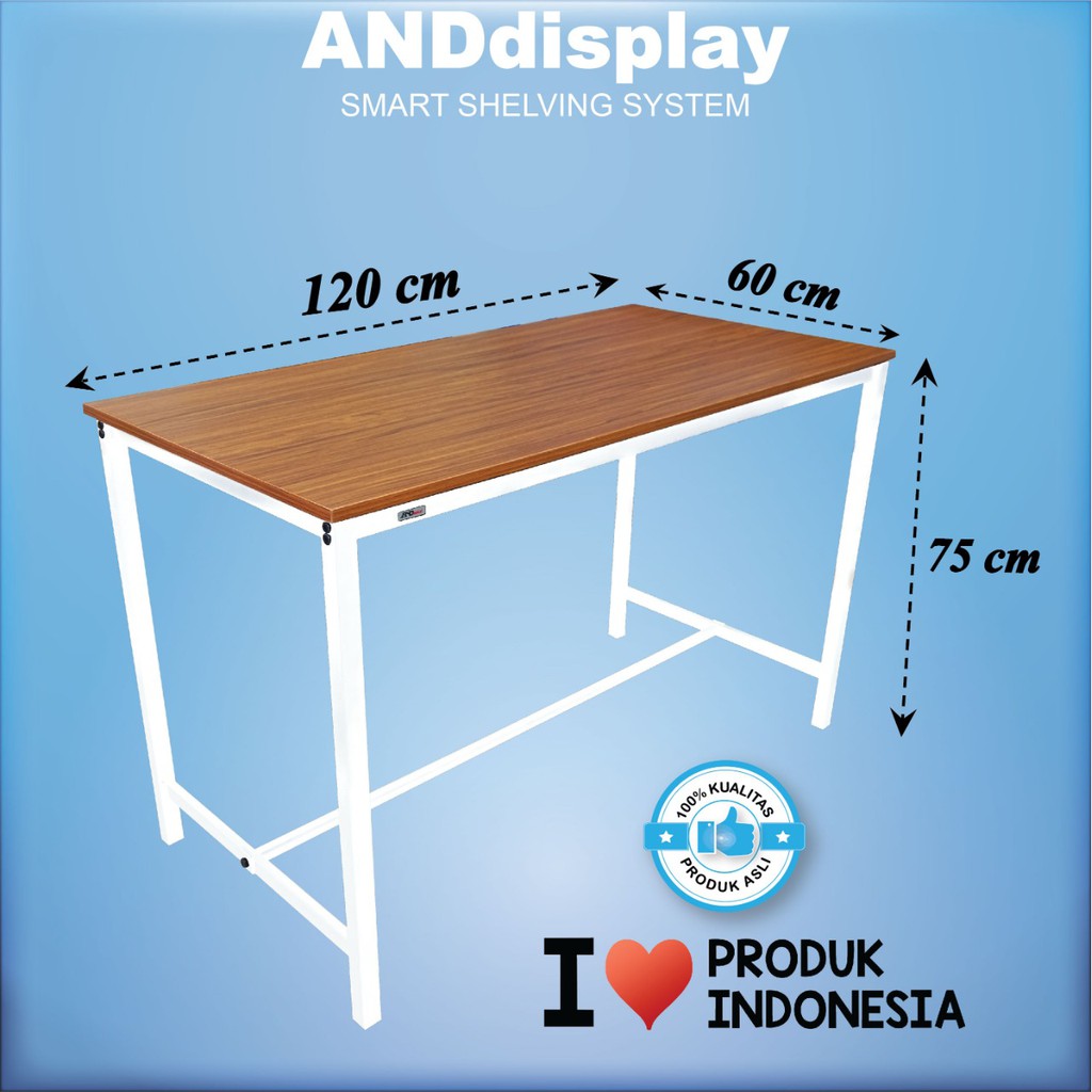 MEJA MAKAN FABLE 120x60x75CM - MEJA KANTOR - MEJA CAFE ANDDISPLAY