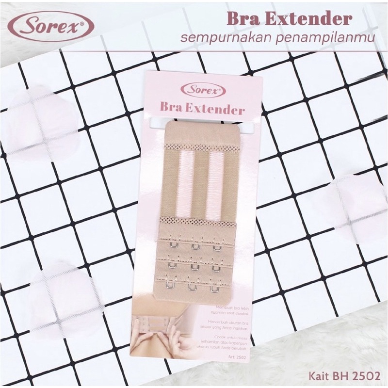 Sambungan Tali BH Bra Extension Kait Dua dan Kait Tiga Sorex Murah