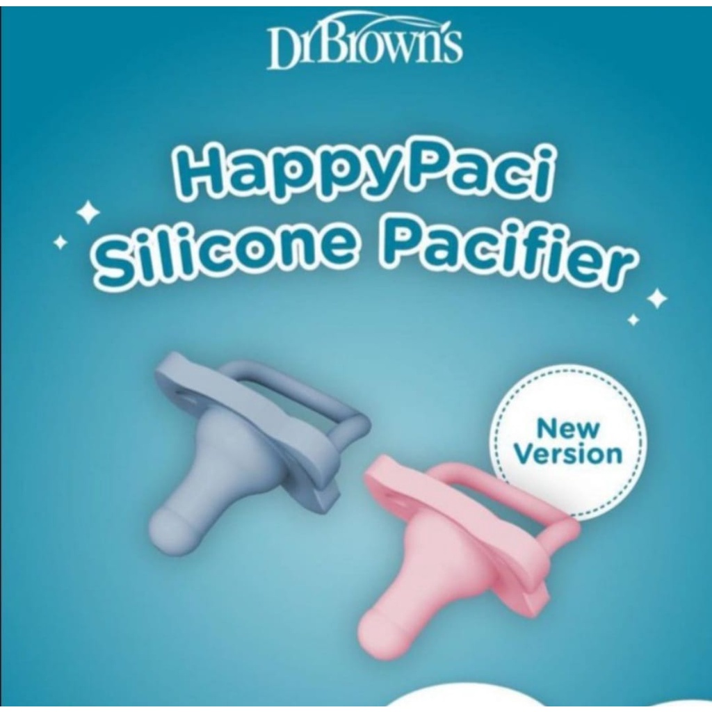 DR.BROWN SILICONE PACIFIER 0M+ ISI 1PCS/ ISI 2PCS / EMPENG BAYI