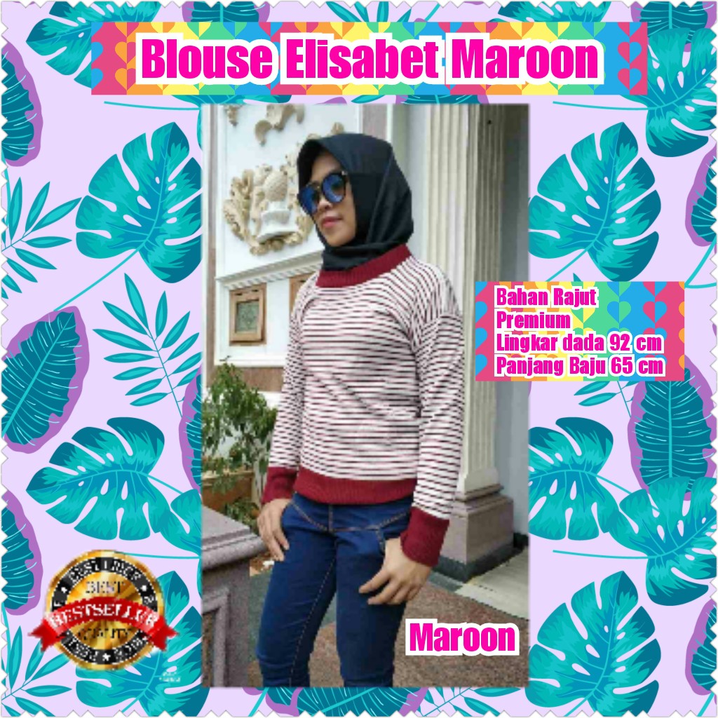 BLOUSE ELISABET DUSTY / TERMURAH