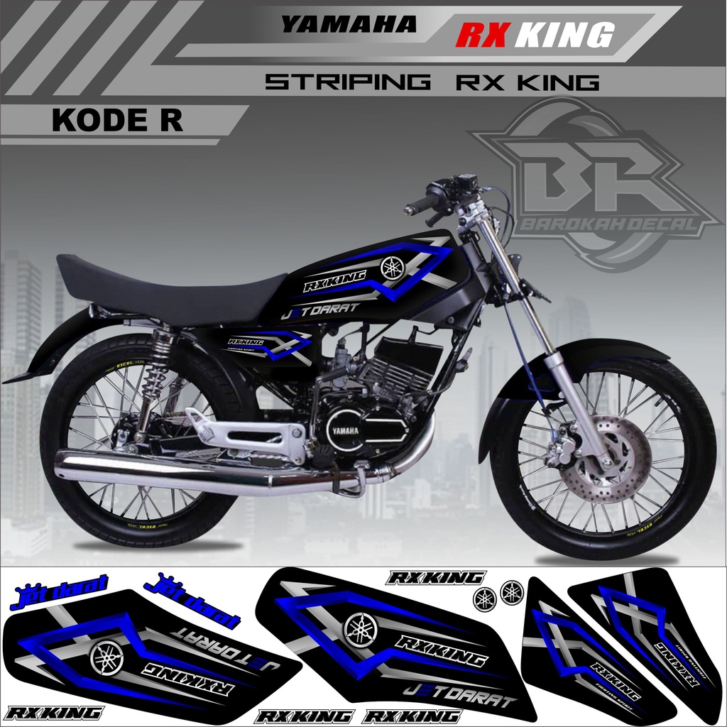 Sticker Rx King Variasi Stiker Lis Striping Rx King Kode R