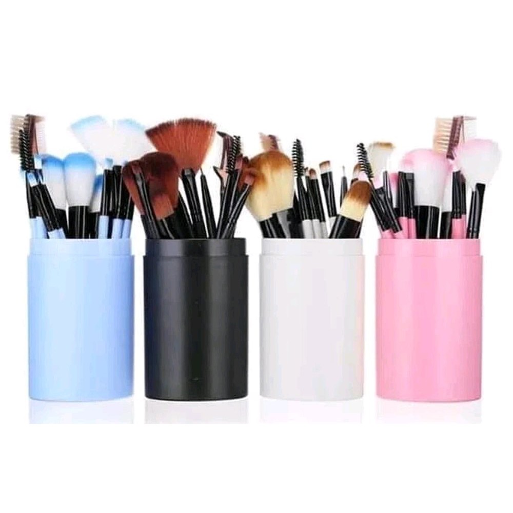 [PROMO SPESIAL] Kuas Make Up Tabung 12pcs Make Up Brush 12 Set In Tube Kuas Rias IMPORT TERMURAH