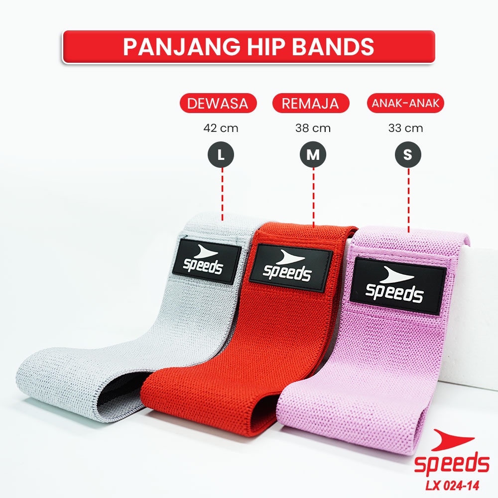 SPEEDS Hip Bands Hip Resistance Loop Bands Squat Alat Olahraga Gym Fitness Tali Yoga Elastis 024-14-7