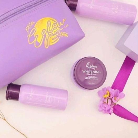 Eglow platinum whitening originalPaket ULtimate eglow/serum VIT c eglow/ eglow paket acne