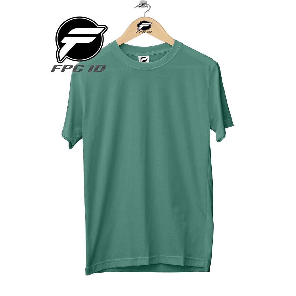 Kaos Polos Cotton Combed 30s Warna Olive Sage Green Lengan Pendek Baju Pria Dan Wanita Jumbo