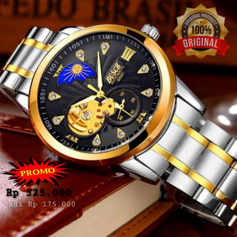PROMO Jam tangan pria automatic / jam tangan pria otomatis anti air