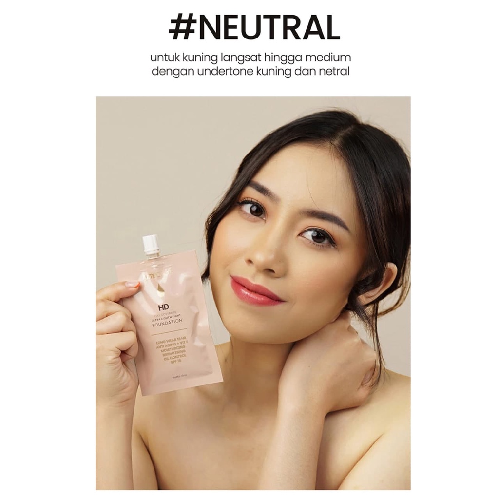 Lumecolors Bali ~ Foundation Travel Size Kemasan Sachet 10ml Long Lasting