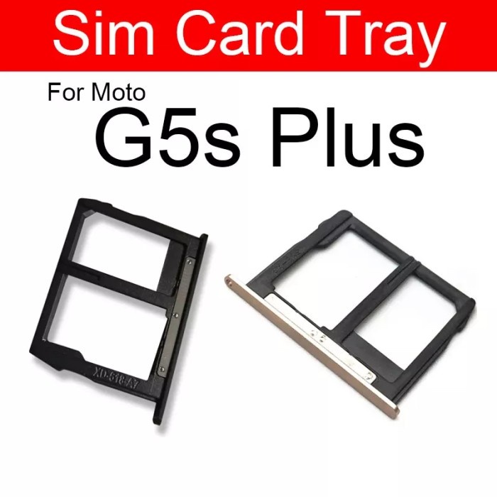 Slot Tempat Dudukan Simcard Simtray Sim Tray Card Lock Motorola Moto G5s plus