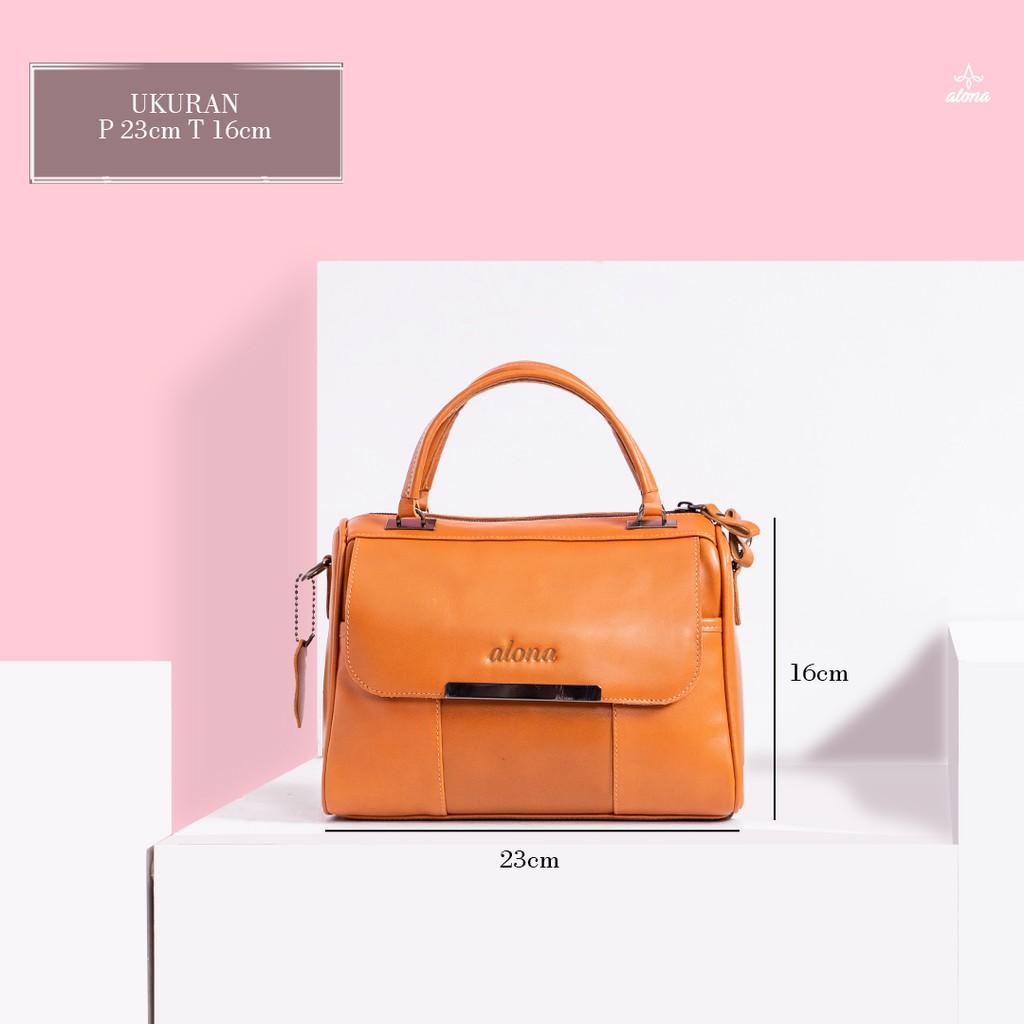 Tas Kulit Asli Wanita Selempang Slingbag Bahu Cewek Fashion Perempuan Original Hestia Shoulder Bag by Crown Leather Crownleather Store