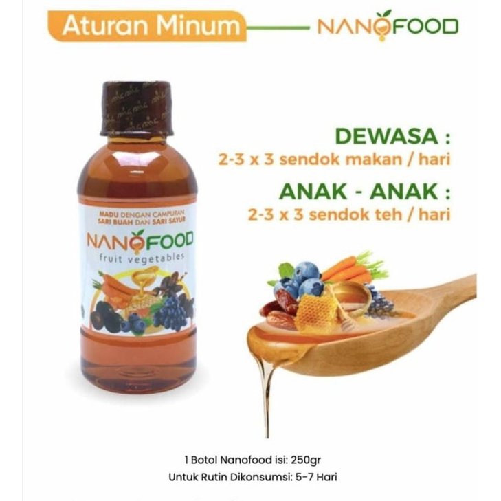 Madu Nanofood - Nano Food Madu Multivitamin Anak &amp; Dewasa Daha Tahan Tubuh Keluarga