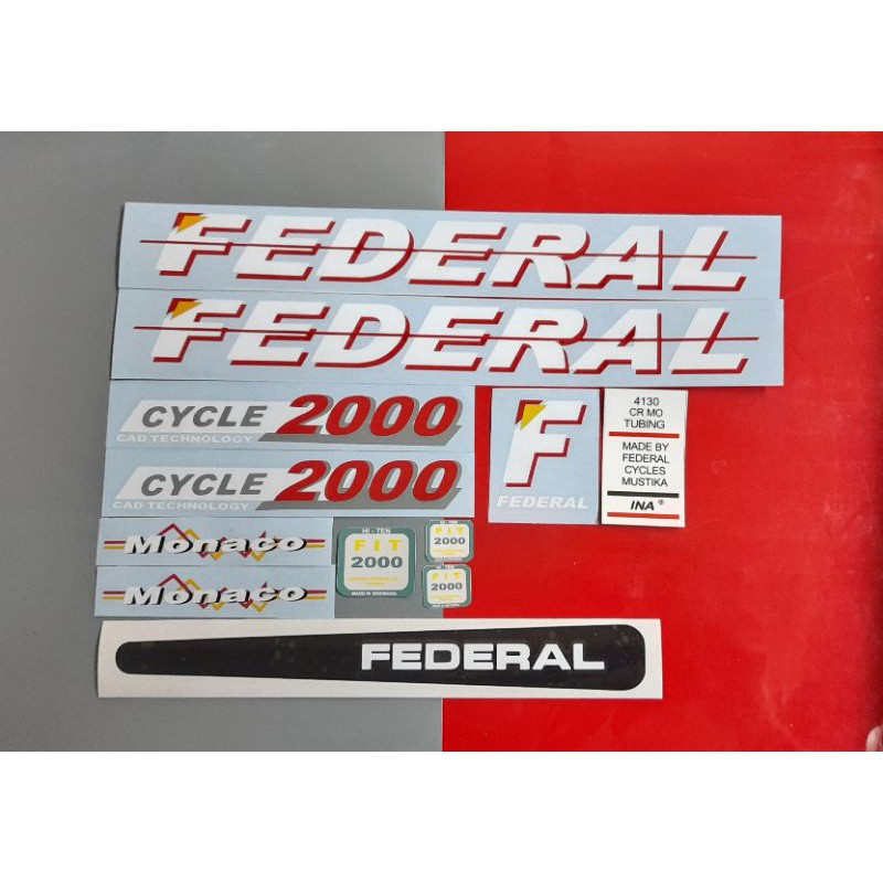 Stiker Sepeda Federal Monaco