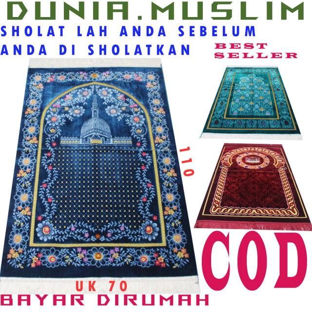 Best Seller Sajadah Turkey Turki Bulu Halus Spigel Jumbo Dunia Muslim