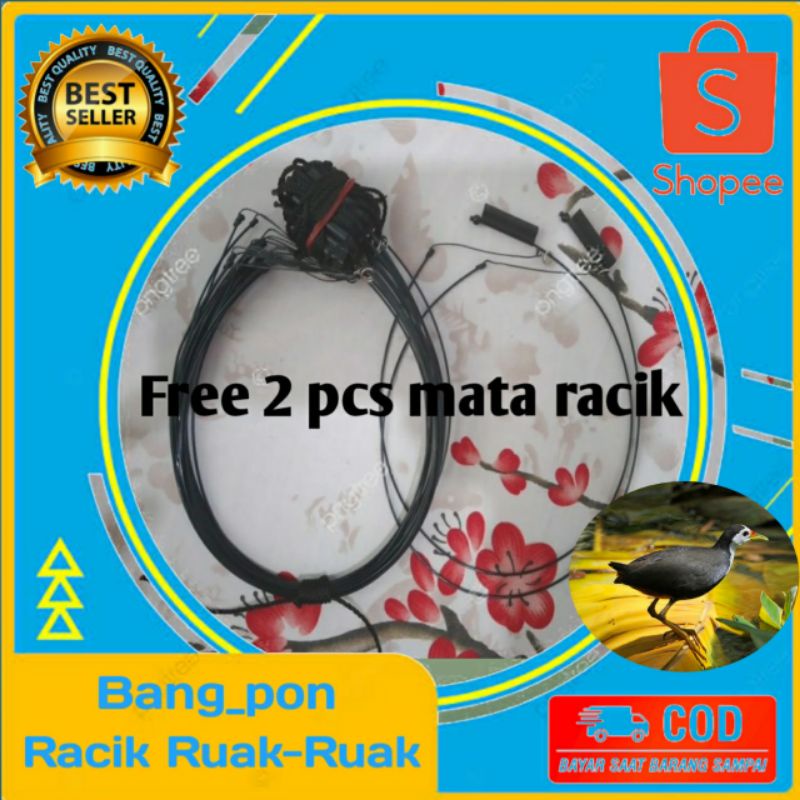 JERAT BURUNG RUAK RUAK WAK WAK RACIK GANTUNG JEBAKAN BURUNG RUAK RUAK JONTROT