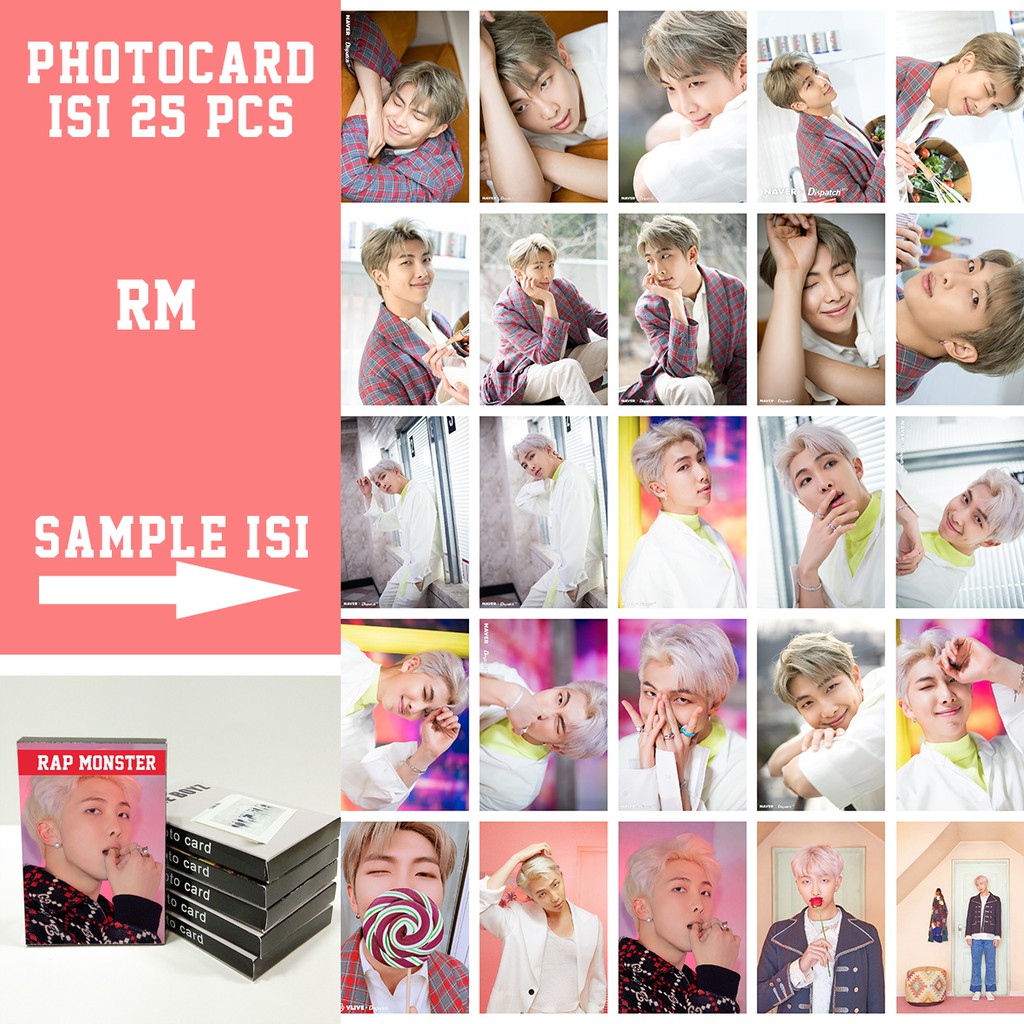 Photocard member bts new 1pack isi 25pcs