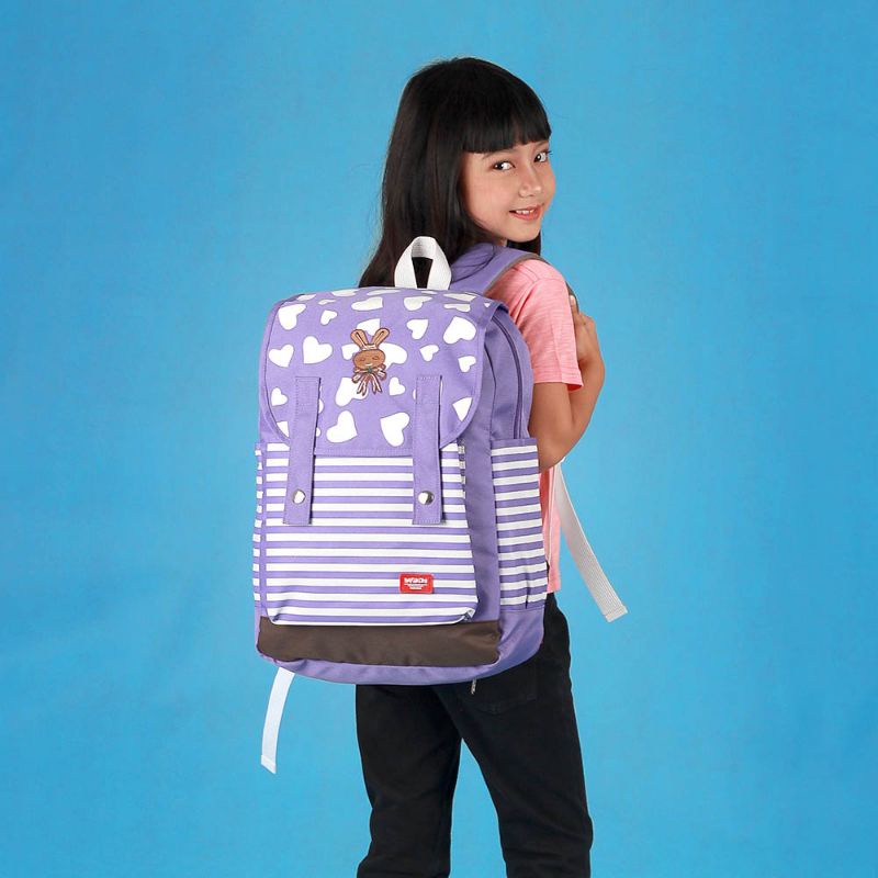 Tas punggung Anak Cewe SD Kelas 6 Tas Ransel punggung anak perempuan Warna ungu Infikids