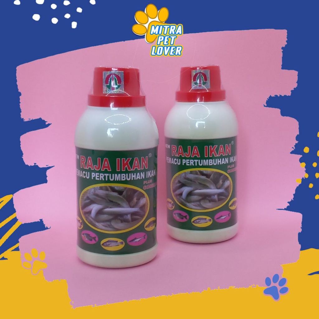 VITAMIN PEMACU PERTUMBUHAN IKAN - RAJA IKAN 250 ML ORIGINAL - MEMICU TUMBUH IKAN FISH MULTIVITAMIN MINERAL SEHAT AMAN AMPUH CEGAH STRESS CEPAT PANEN PET ANIMAL FISH HEALTHCARE AND VETERINARY TAMASINDO OBAT TERNAK HEWAN BINATANG PELIHARAAN MITRAPETLOVER