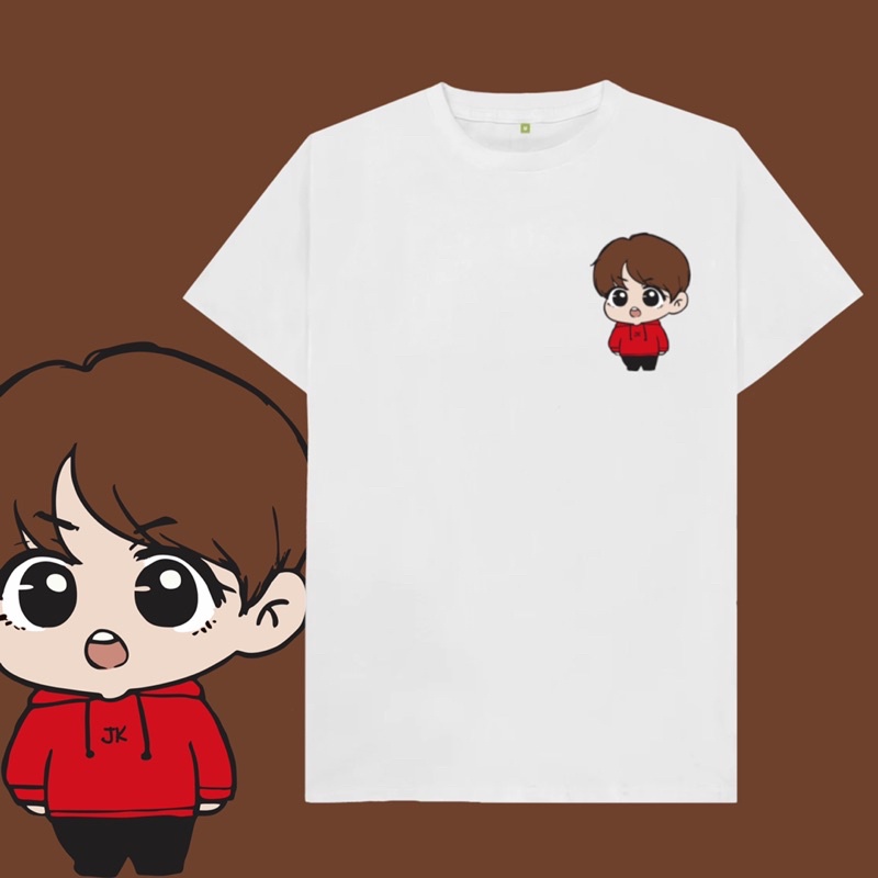 kaos baju bts kookie Jungkook bts lengan pendek pria wanita
