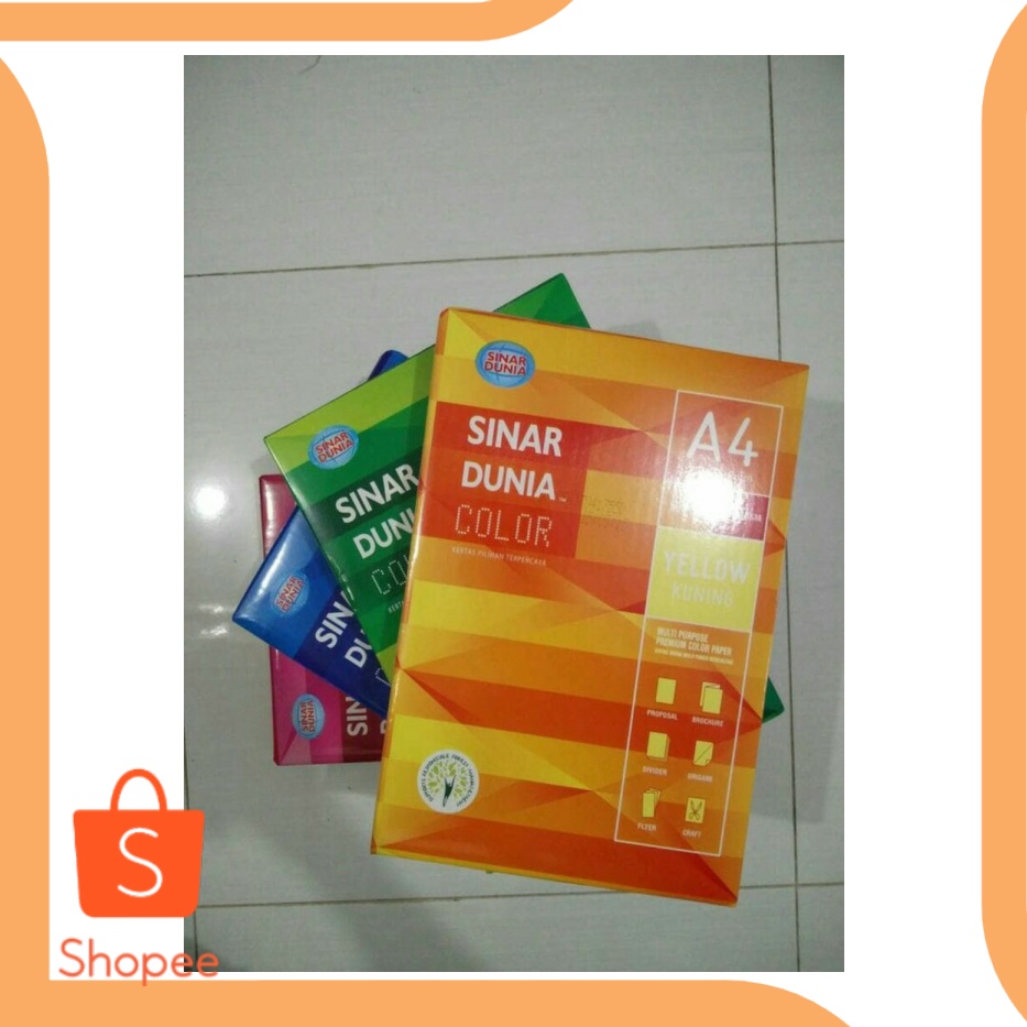 

kertas sinar dunia a4 70 warna sparepart 6Zept21