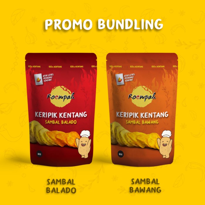 

- BARU Roempah Keripik Kentang Bundling (Sambal Balado dan Sambal Bawang)